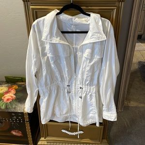 Cabi White Rain Jacket